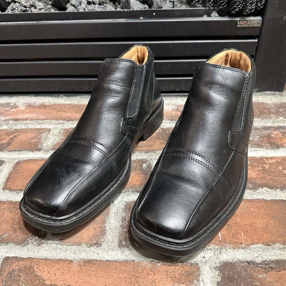 Mens Structure Slip On Leather Shoes Size 8 Classic Dress Casual Footwear